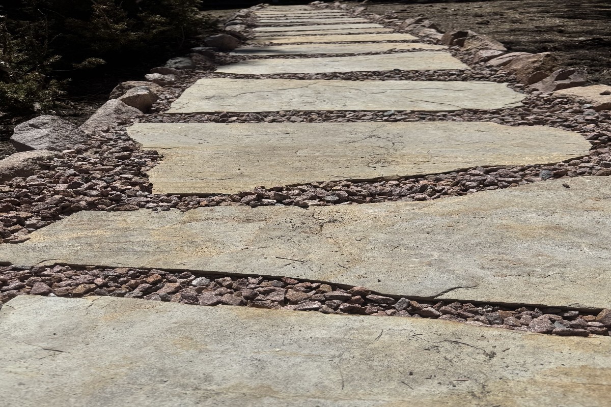 Timber Stepways & Flagstone Walkways