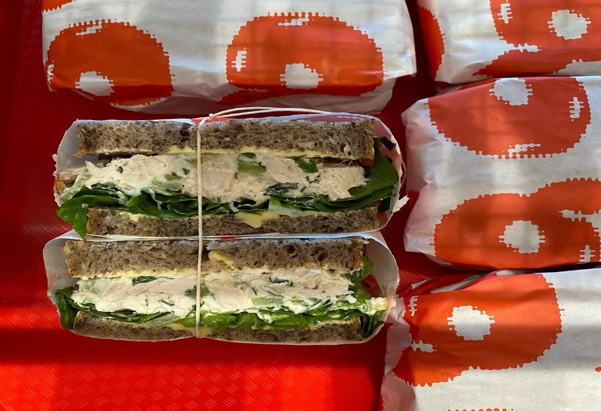 Chicken sandwich — a Peaches favourite