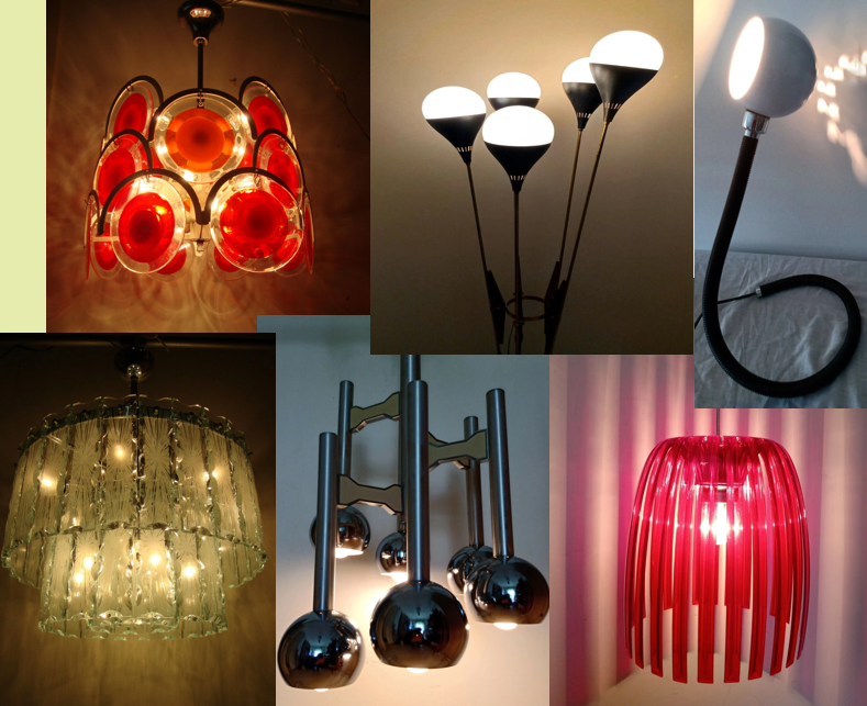 Vintage Italian chandelier and lamp