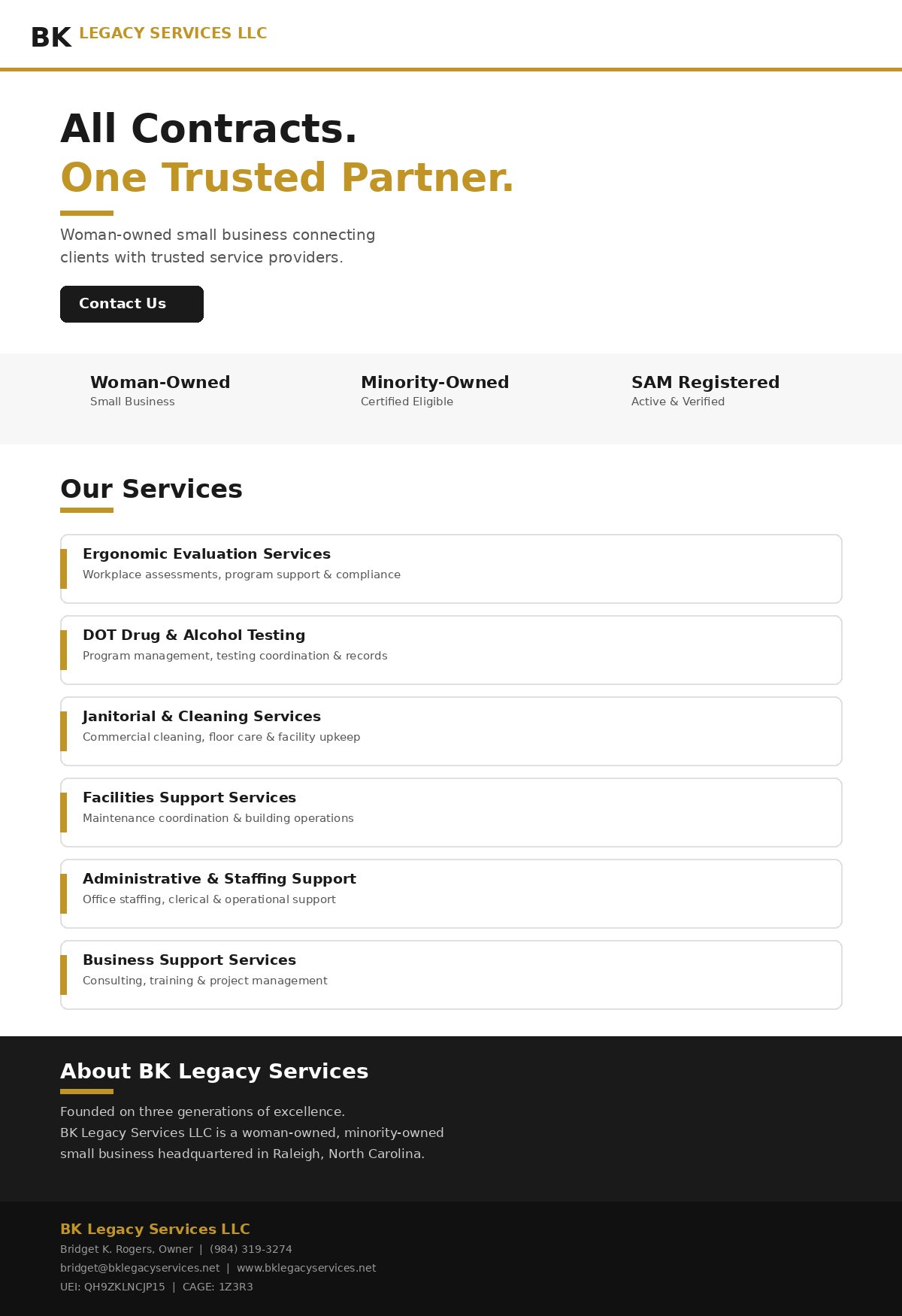 BK Legacy Services LLC